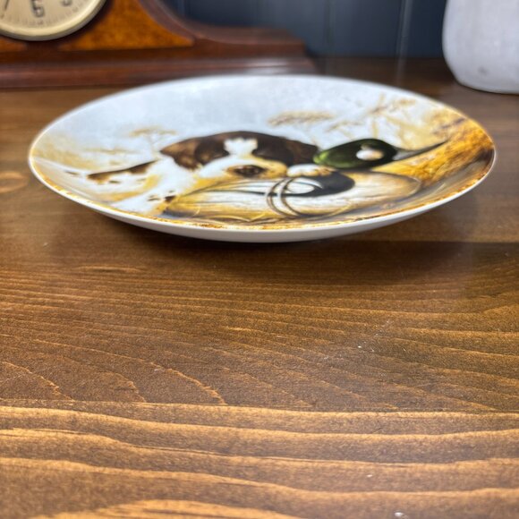 Vintage Edwin M. Knowles Field Puppies Collector Plate Springer Spaniel Dog - Picture 8 of 11